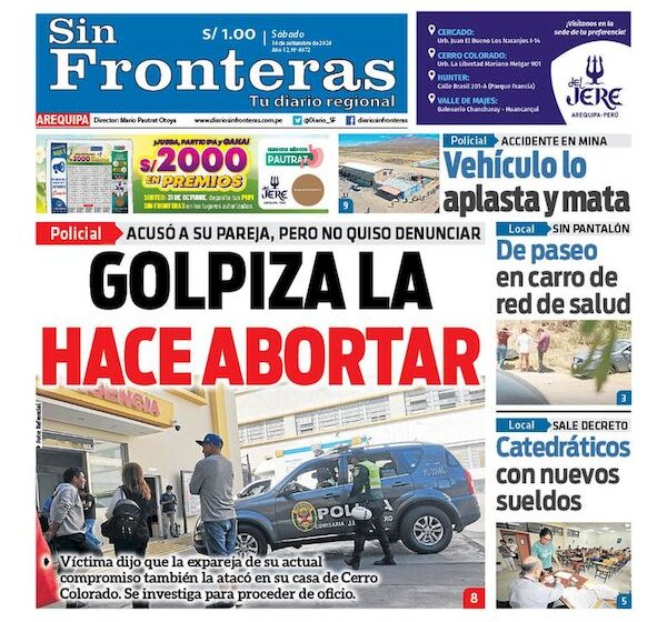 DIARIO SIN FRONTERAS AREQUIPA