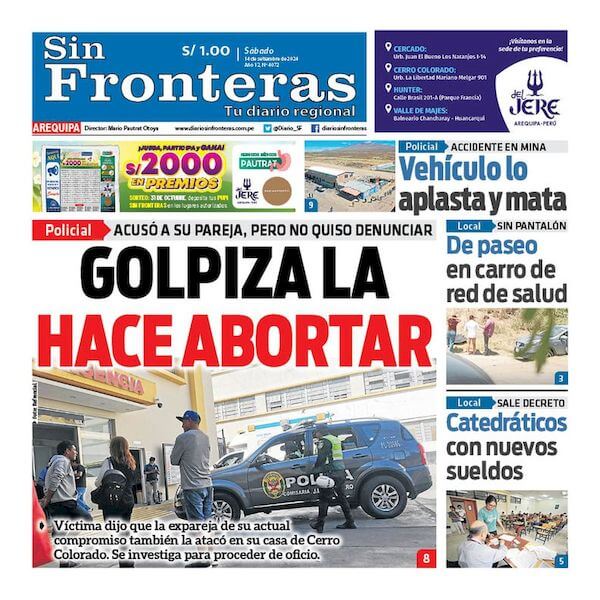 DIARIO SIN FRONTERAS AREQUIPA