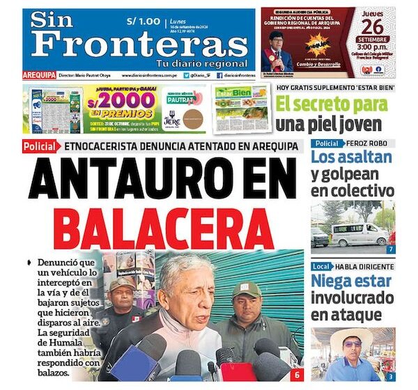 DIARIO SIN FRONTERAS AREQUIPA