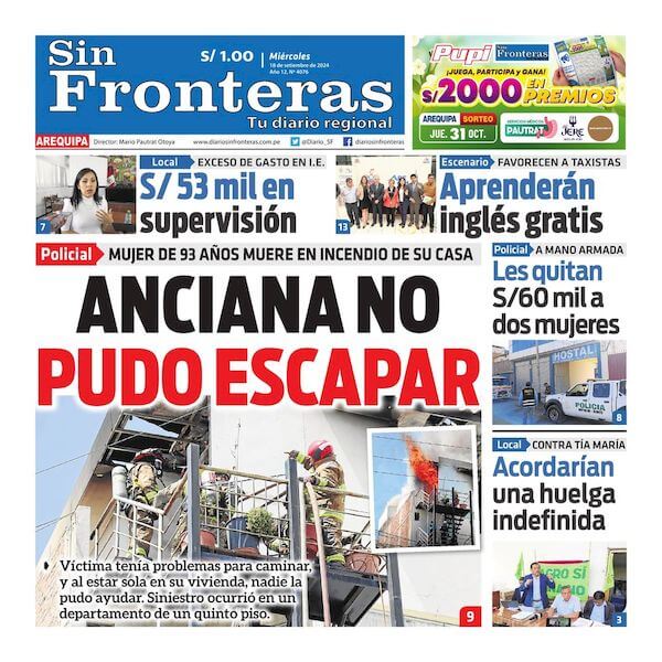 DIARIO SIN FRONTERAS AREQUIPA