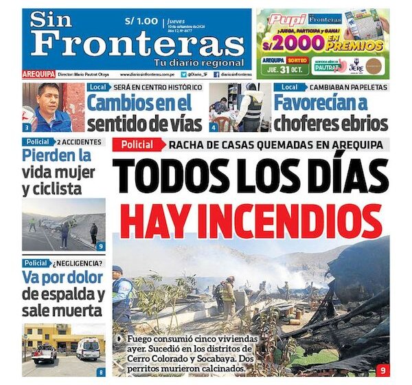  DIARIO SIN FRONTERAS AREQUIPA 19092024