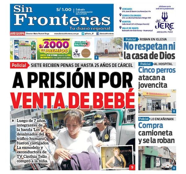  DIARIO SIN FRONTERAS AREQUIPA  21092024