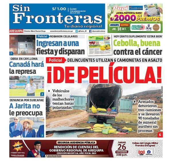  DIARIO SIN FRONTERAS AREQUIPA 23092024