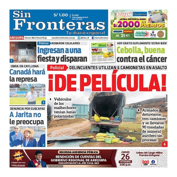 DIARIO SIN FRONTERAS AREQUIPA