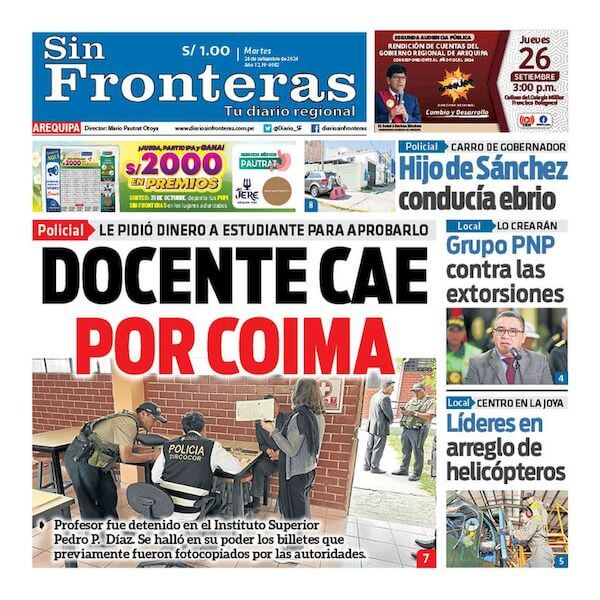 DIARIO SIN FRONTERAS AREQUIPA