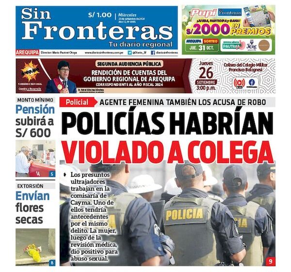 DIARIO SIN FRONTERAS AREQUIPA