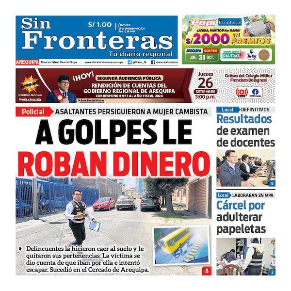 DIARIO SIN FRONTERAS AREQUIPA