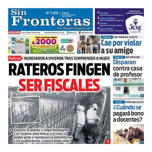 DIARIO SIN FRONTERAS AREQUIPA