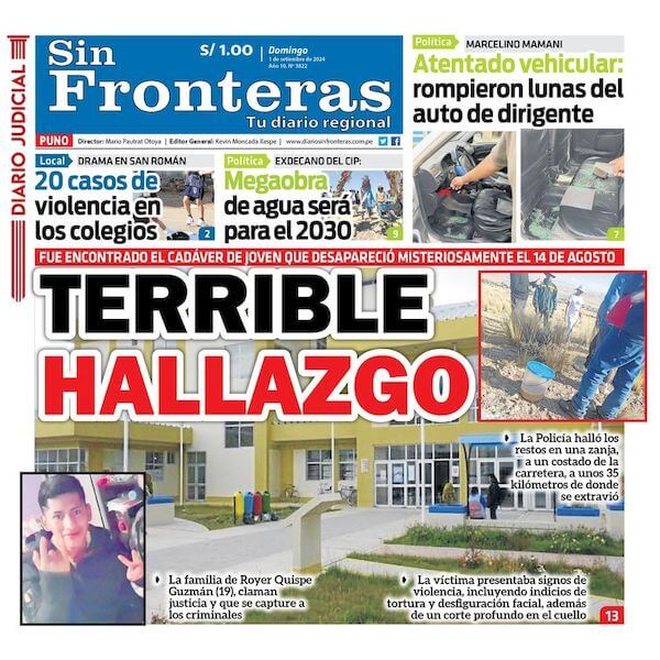 DIARIO SIN FRONTERAS PUNO