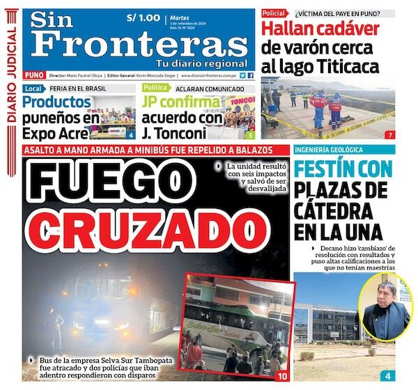  DIARIO SIN FRONTERAS PUNO 03092024