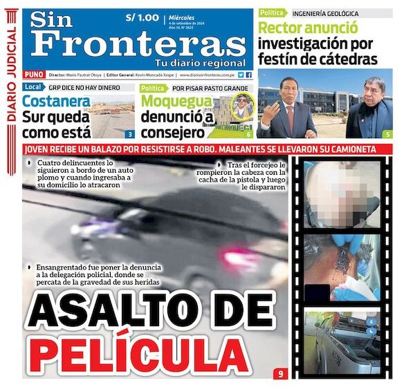  DIARIO SIN FRONTERAS PUNO 04092024