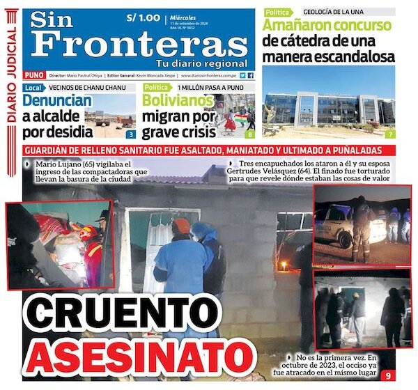  DIARIO SIN FRONTERAS PUNO   11092024