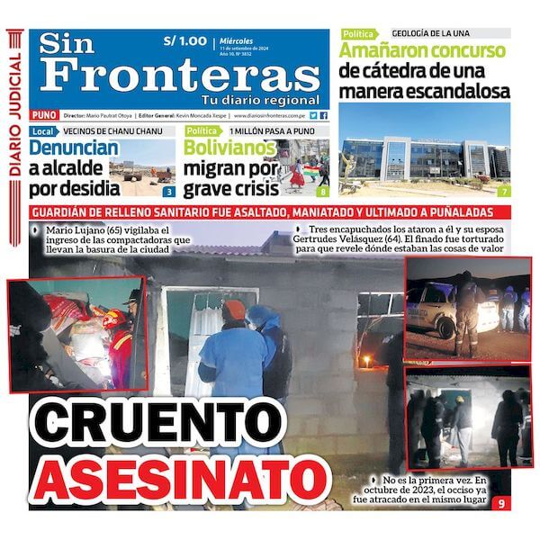 DIARIO SIN FRONTERAS PUNO