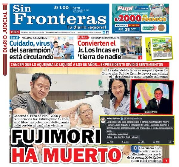  DIARIO SIN FRONTERAS PUNO 12092024