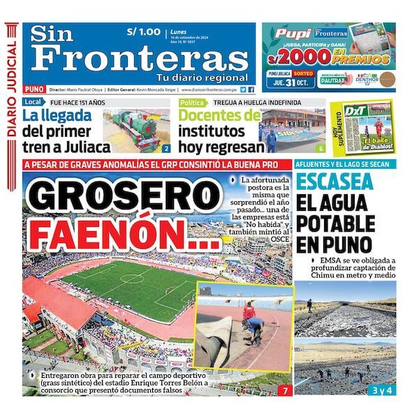 DIARIO SIN FRONTERAS PUNO