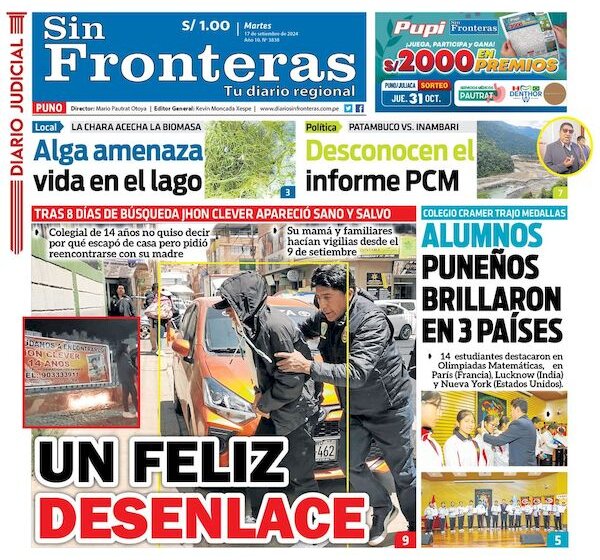  DIARIO SIN FRONTERAS PUNO 17092024