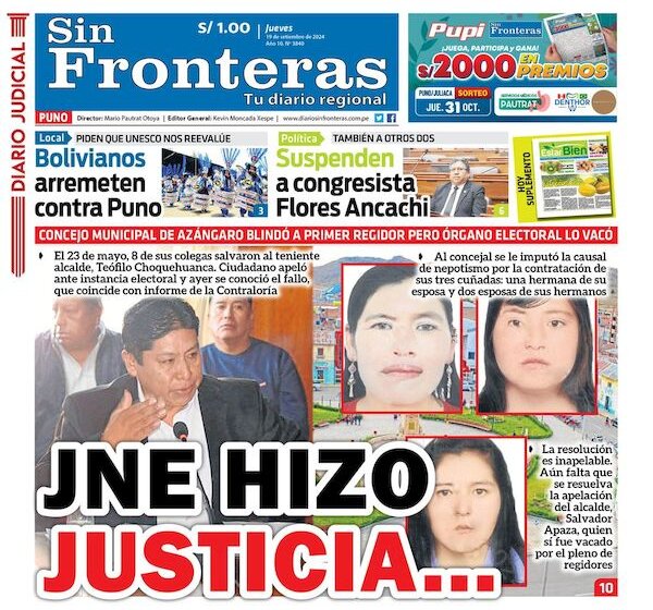 DIARIO SIN FRONTERAS PUNO