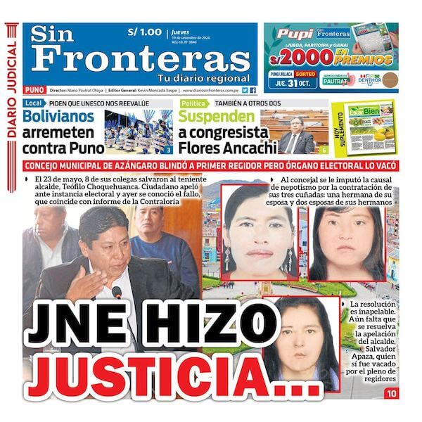 DIARIO SIN FRONTERAS PUNO