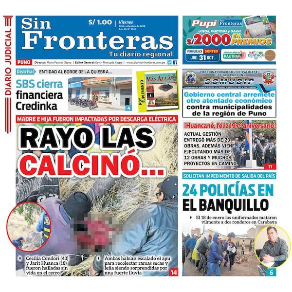 DIARIO SIN FRONTERAS PUNO