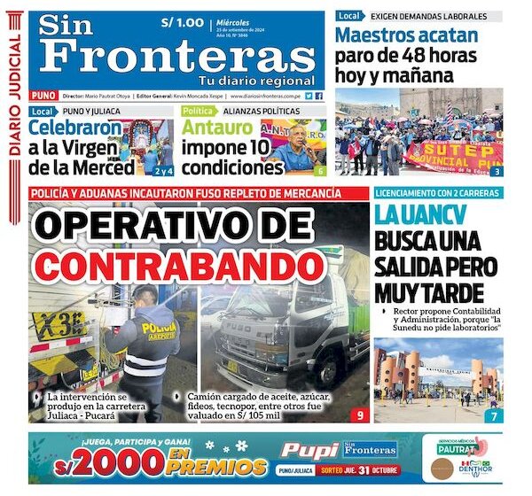 DIARIO SIN FRONTERAS PUNO