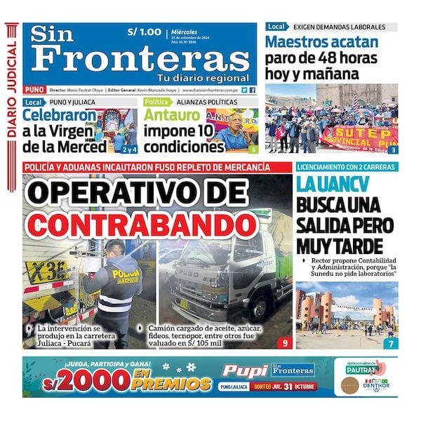 DIARIO SIN FRONTERAS PUNO