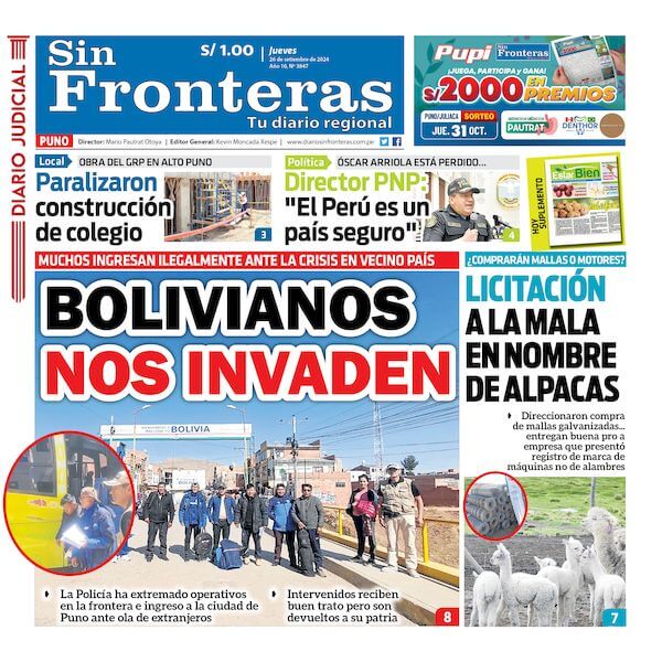 DIARIO SIN FRONTERAS PUNO