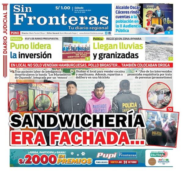  DIARIO SIN FRONTERAS PUNO 28092024