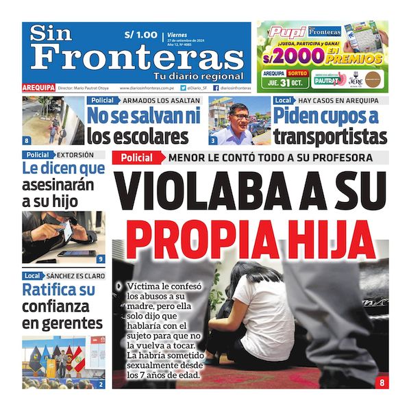 DIARIO SIN FRONTERAS AREQUIPA