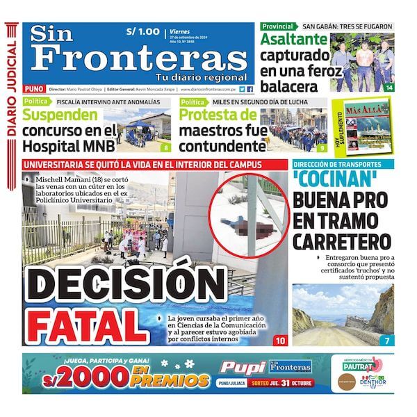 DIARIO SIN FRONTERAS PUNO