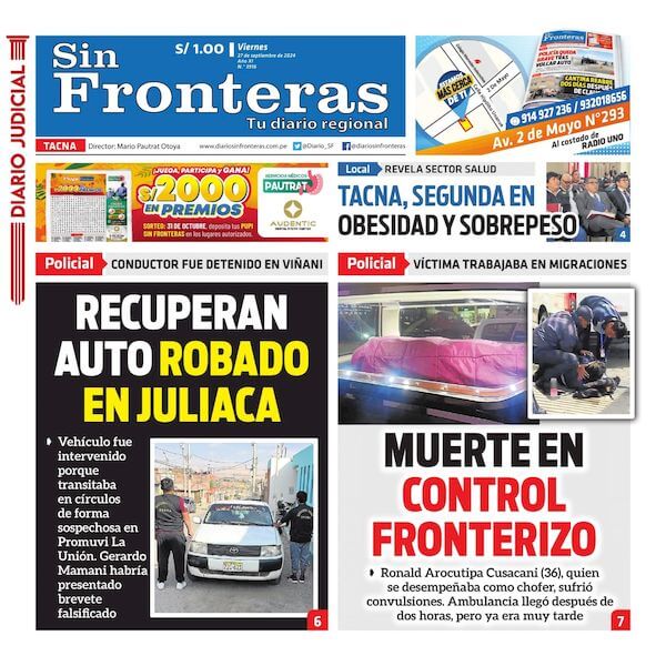 DIARIO SIN FRONTERAS TACNA