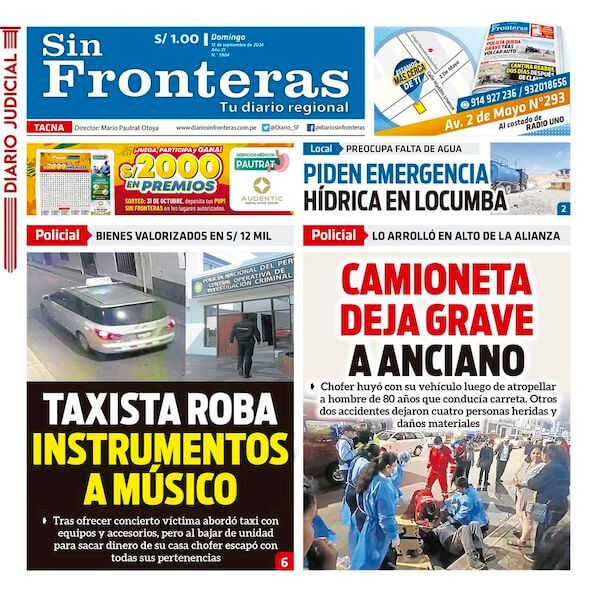 DIARIO SIN FRONTERAS TACNA