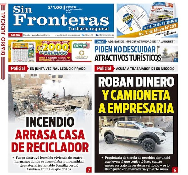 DIARIO SIN FRONTERAS TACNA