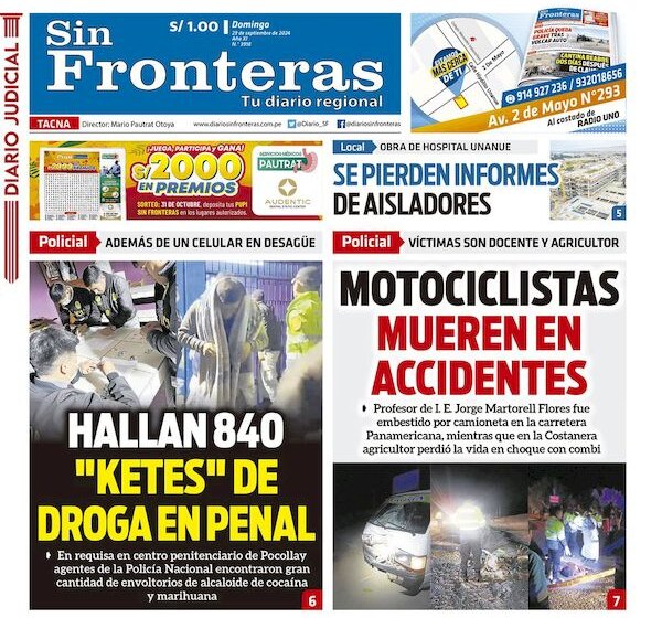  DIARIO SIN FRONTERAS TACNA  29092024