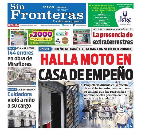 DIARIO SIN FRONTERAS AREQUIPA