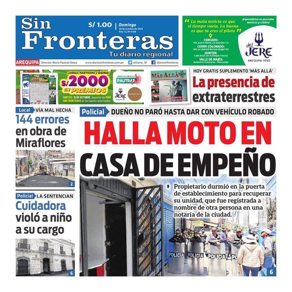 DIARIO SIN FRONTERAS AREQUIPA