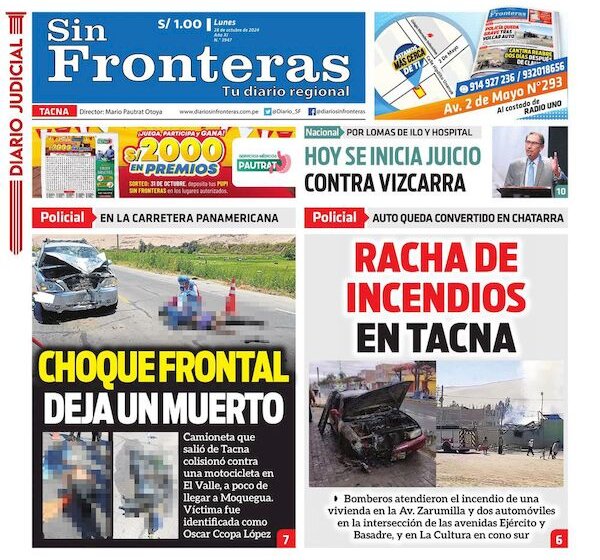 DIARIO SIN FRONTERAS TACNA