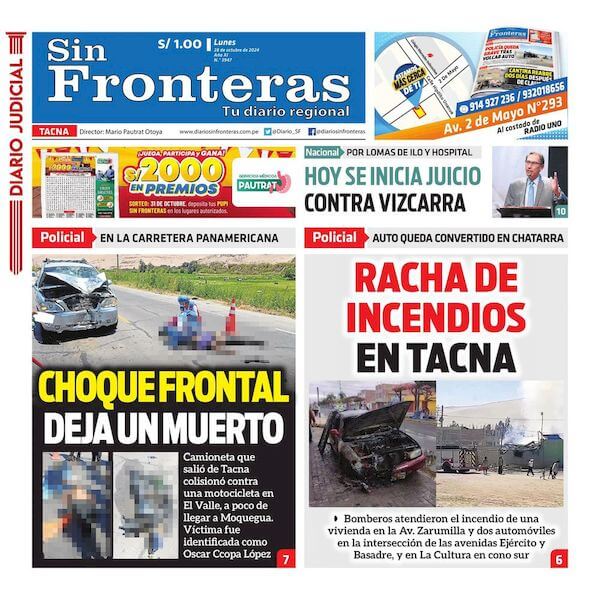 DIARIO SIN FRONTERAS TACNA