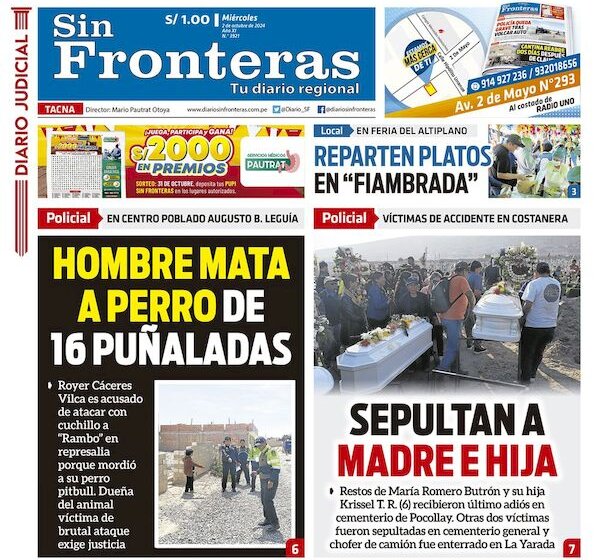 DIARIO SIN FRONTERAS TACNA