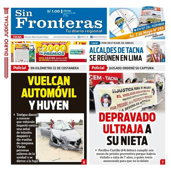 DIARIO SIN FRONTERAS TACNA