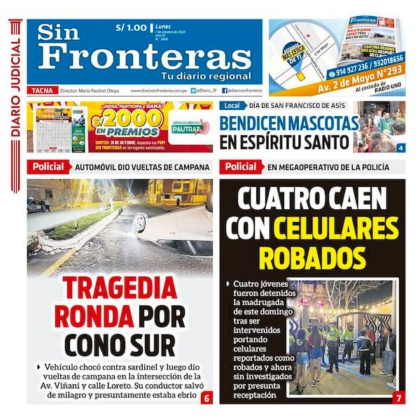 DIARIO SIN FRONTERAS TACNA