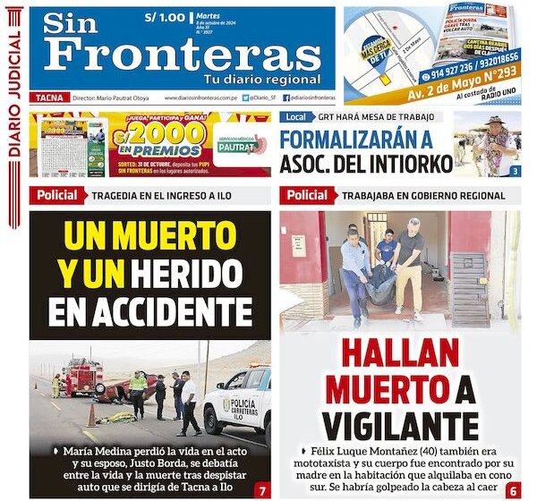 DIARIO SIN FRONTERAS TACNA