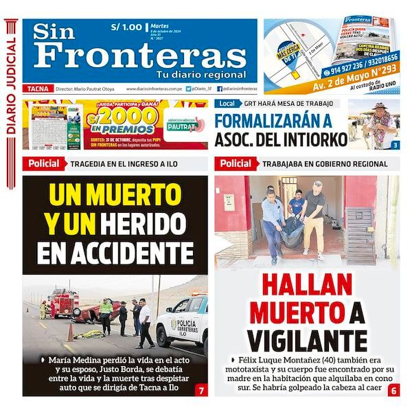 DIARIO SIN FRONTERAS TACNA