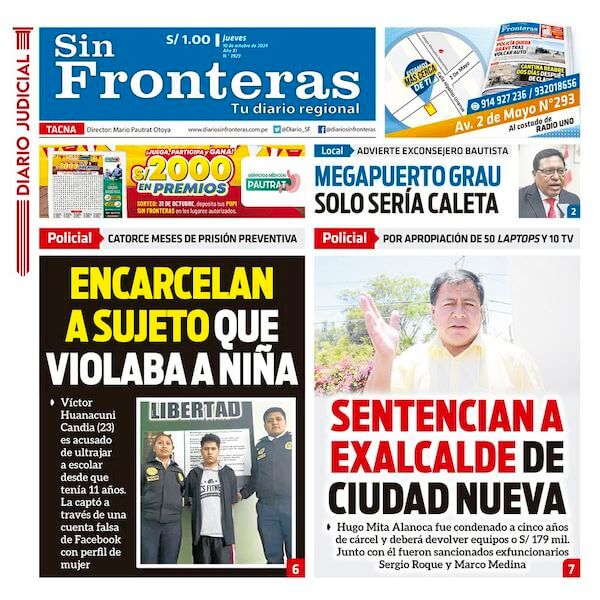 DIARIO SIN FRONTERAS TACNA