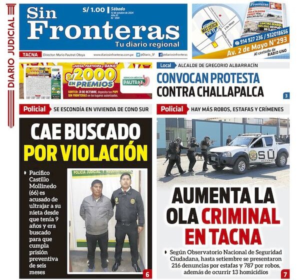 DIARIO SIN FRONTERAS TACNA