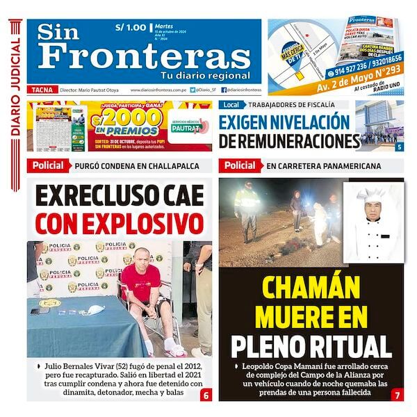 DIARIO SIN FRONTERAS TACNA