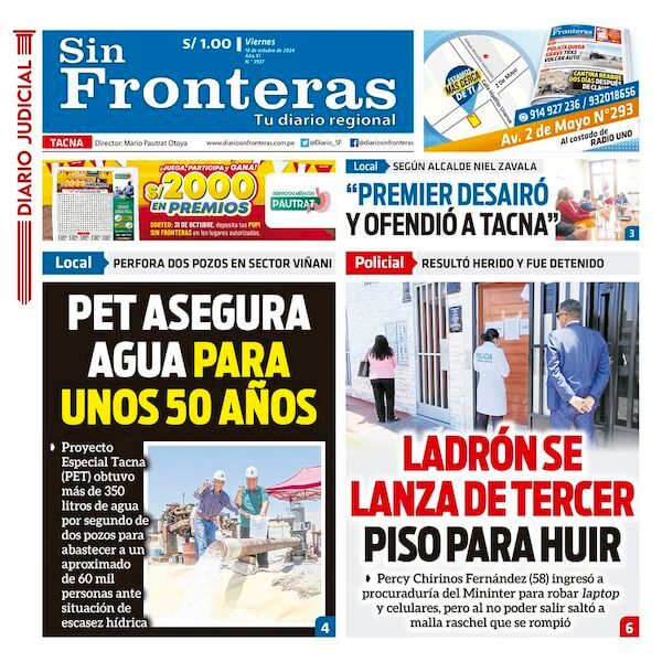 DIARIO SIN FRONTERAS TACNA