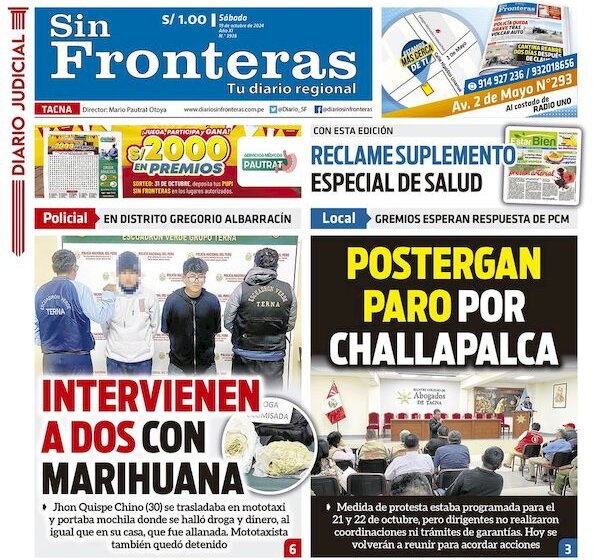 DIARIO SIN FRONTERAS TACNA