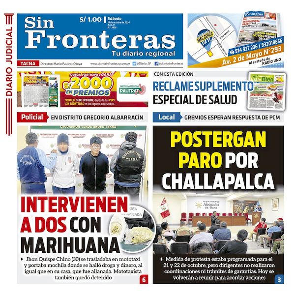 DIARIO SIN FRONTERAS TACNA