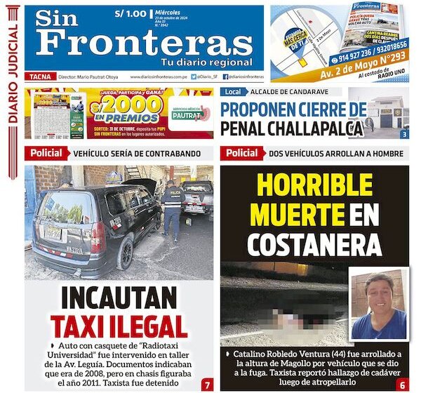 DIARIO SIN FRONTERAS TACNA