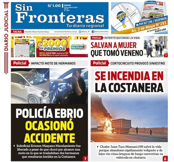 DIARIO SIN FRONTERAS TACNA